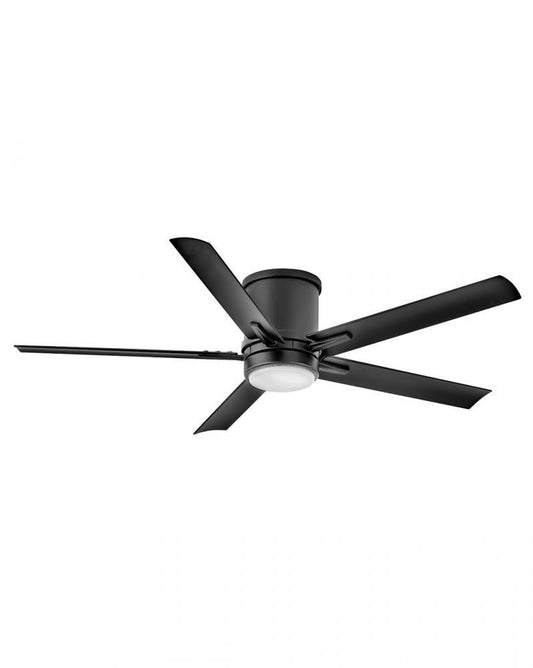 Hinkley Vail Flush Ceiling Fan 5-Blade Steel, Matte Black