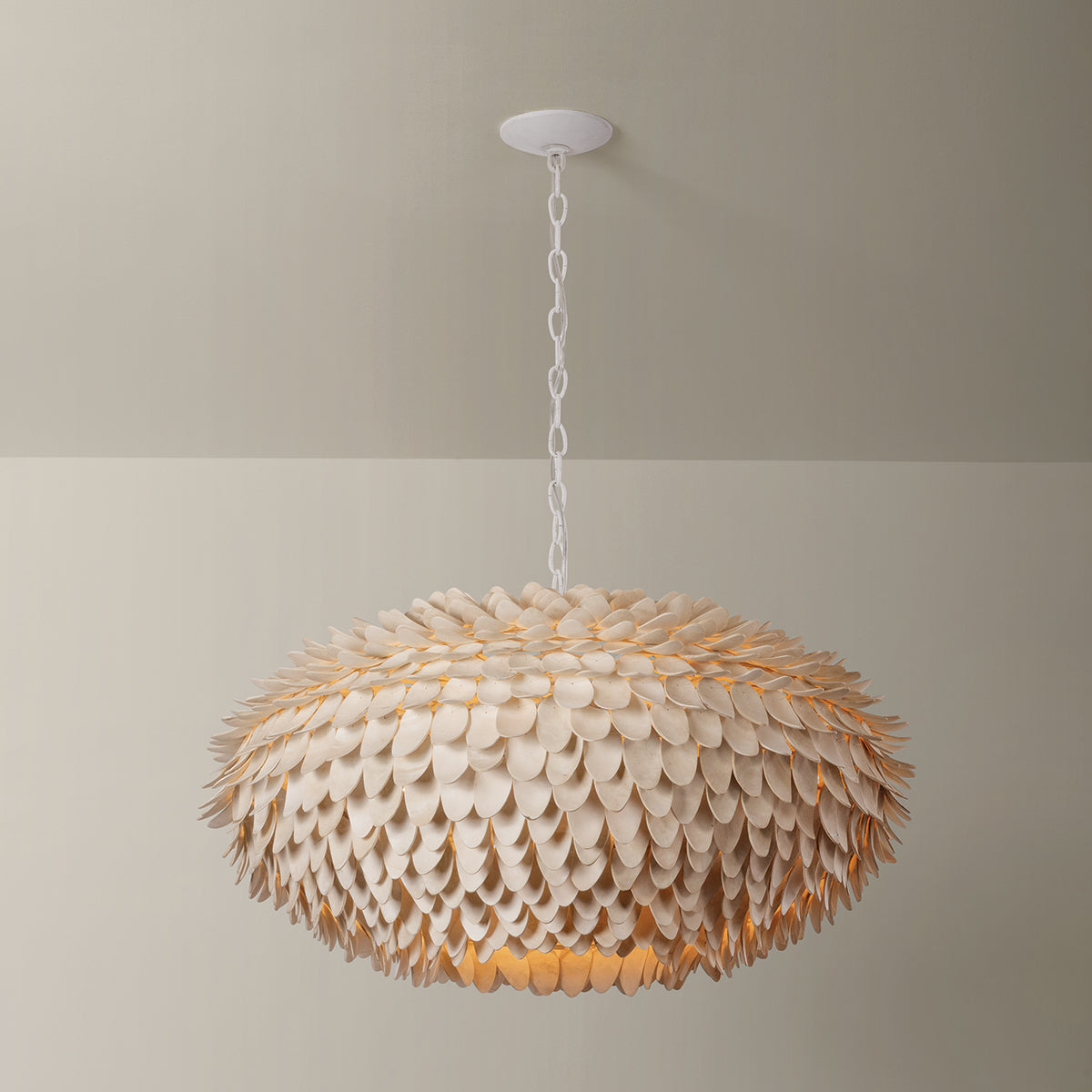 Hudson Valley Alsen 6-Light Pendant in White Plaster, alternate view 1