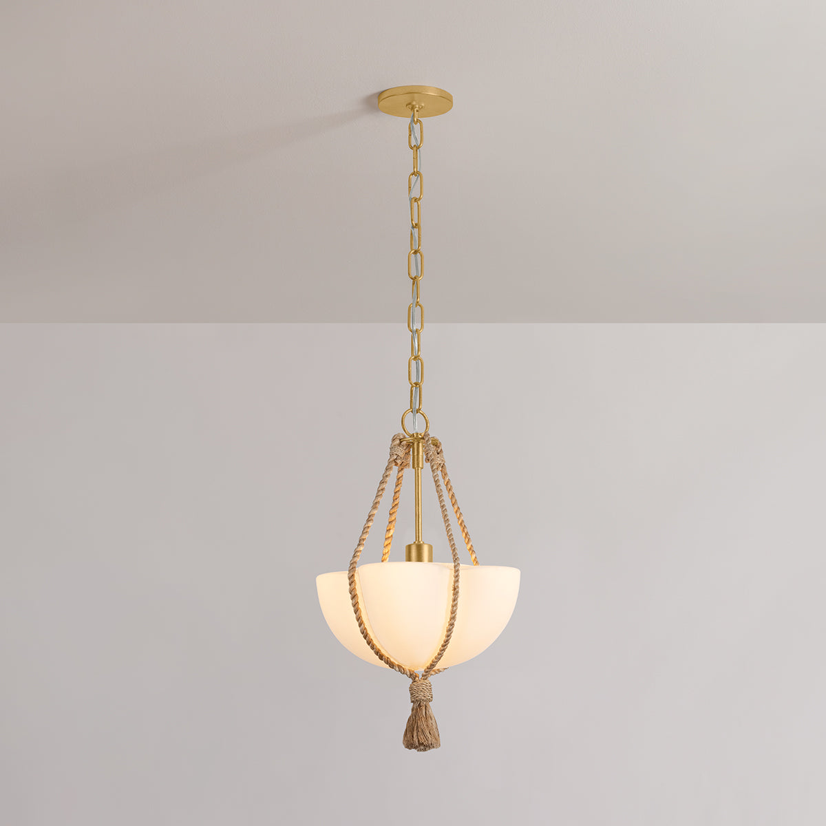 Hudson Valley Amberley 12" Pendant in Vintage Gold Leaf, alternate view 1