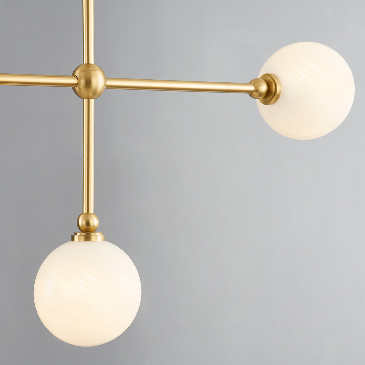 Hudson Valley Andrews Linear Chandelier in Aged Brass, alternate view 1
