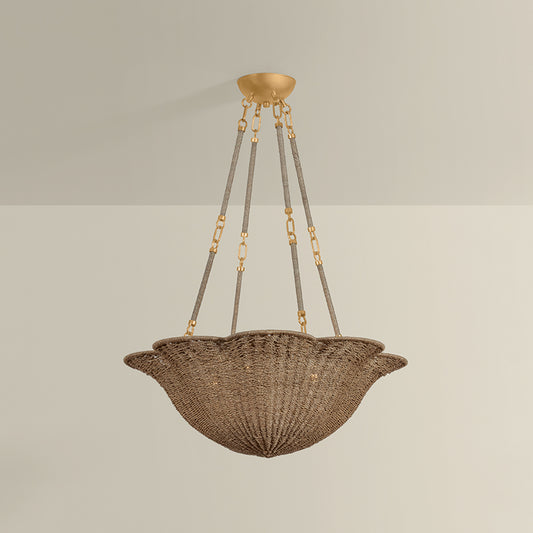 Hudson Valley Ardonia 4-Light Chandelier in Vintage Gold Leaf, alternate view 1
