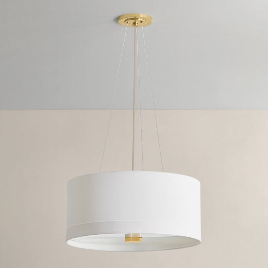 Hudson Valley Ashland 4-Light Pendant in Aged Brass, alternate view 1