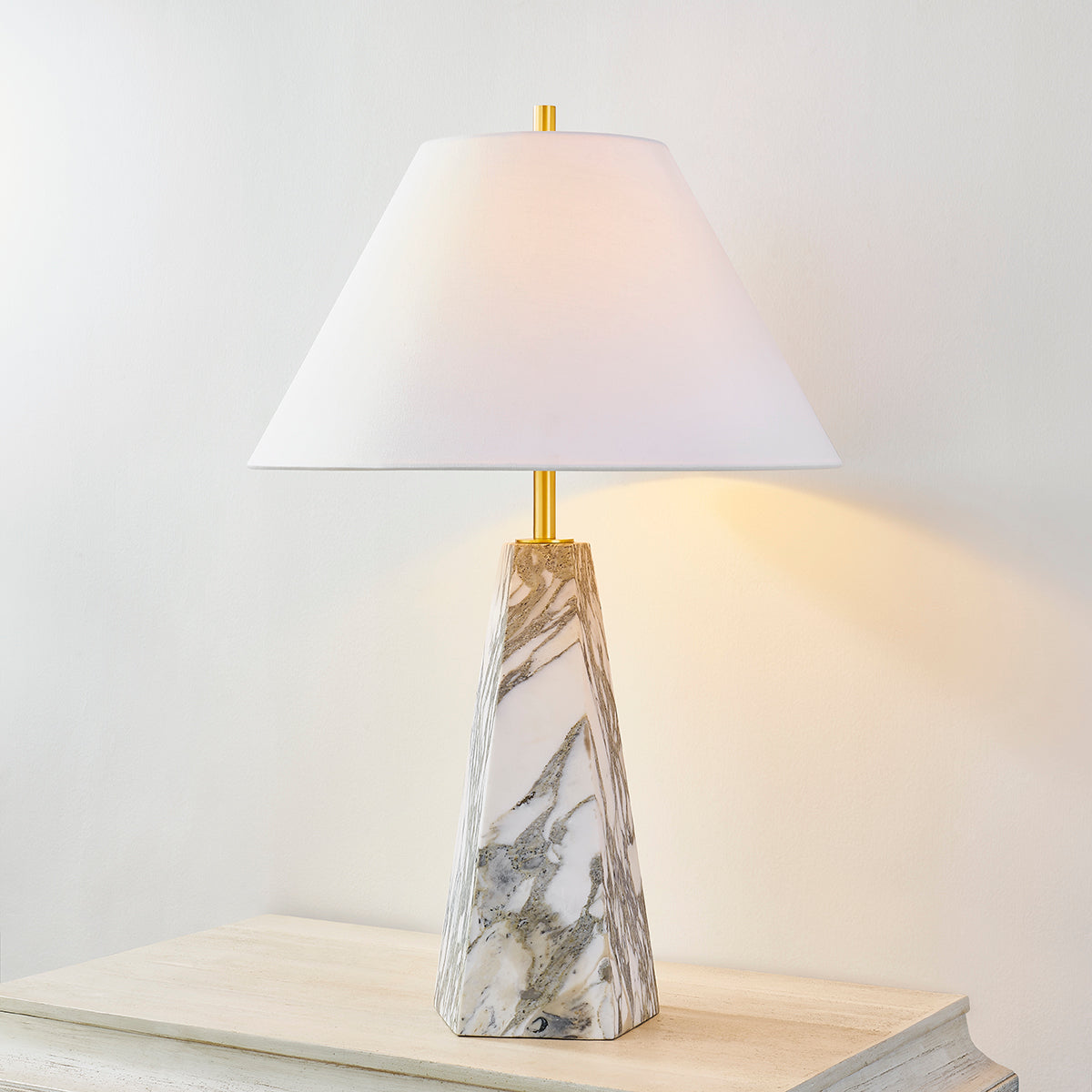 Hudson Valley Benicia Table Lamp in Aged Brass, alternate view 2
