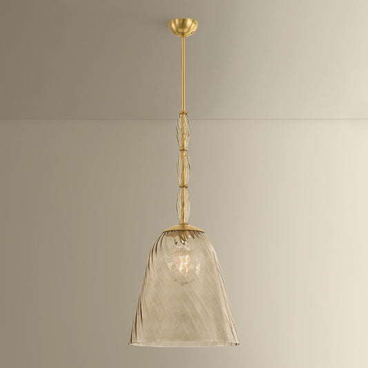 Hudson Valley Bleecker 16" Pendant in Aged Brass, alternate view 1