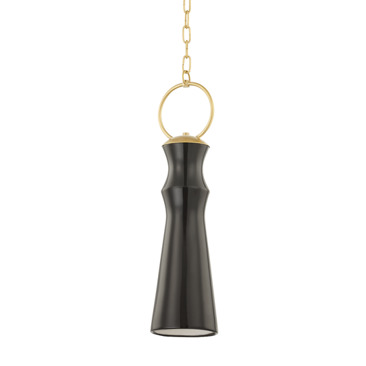Hudson Valley Borden Pendant Aged Brass / CGM