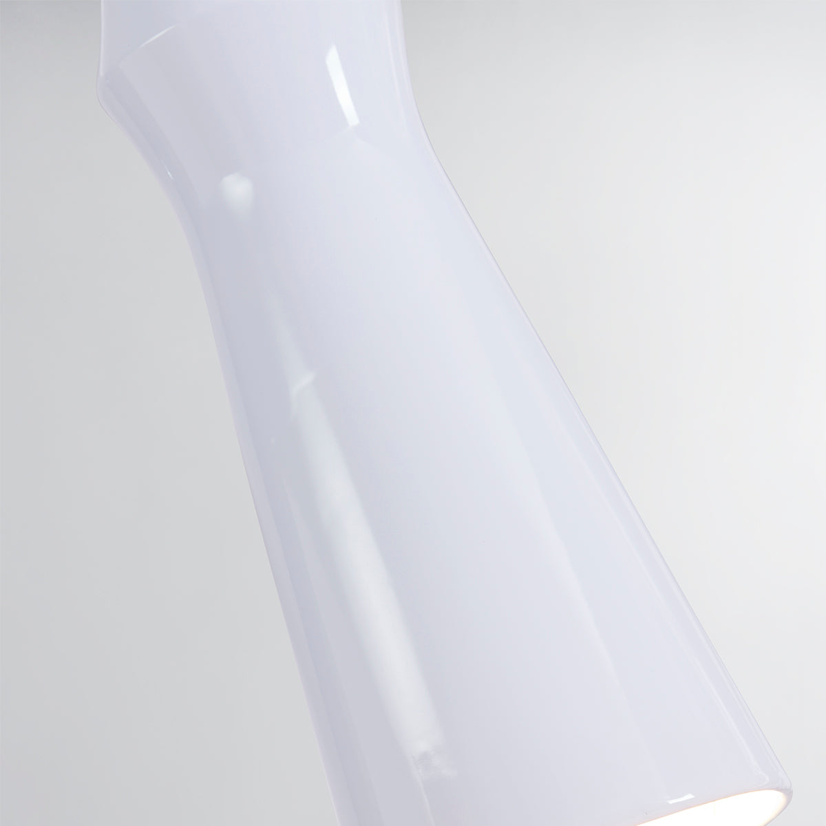 Hudson Valley Borden Pendant in Aged Brass / Ceramic Gloss White, alternate view 3