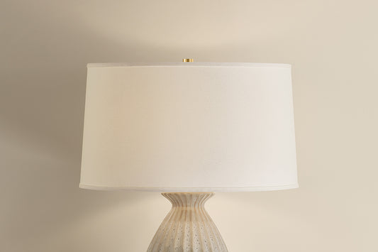 Hudson Valley Box Elder Table Lamp Aged Brass detail view 1