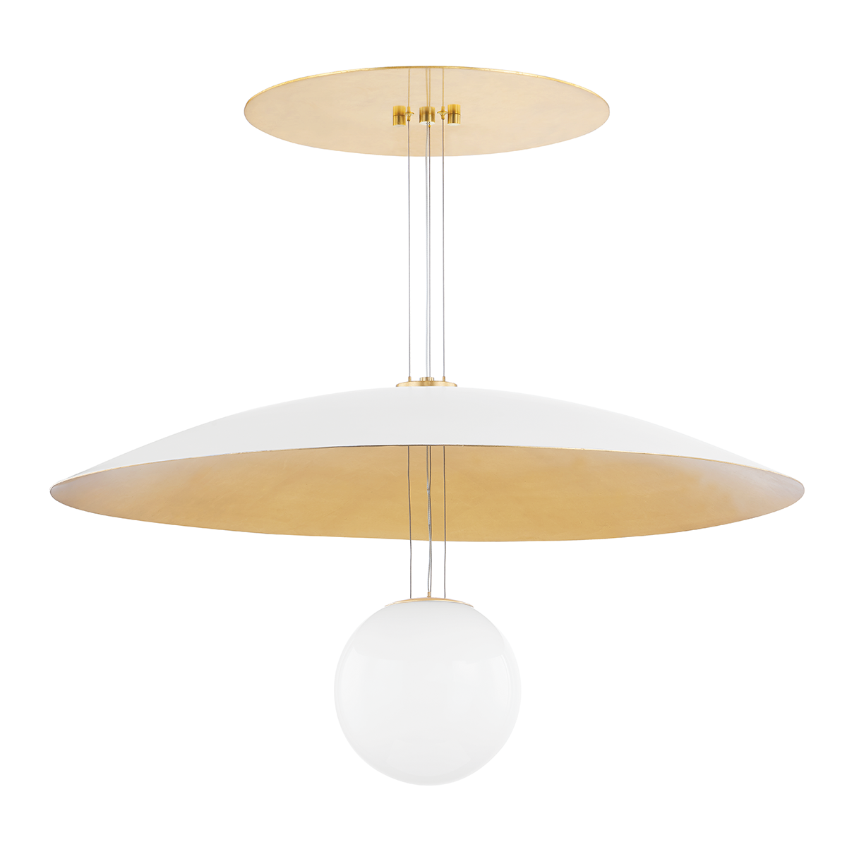 Hudson Valley Brim Chandelier Soft White/Gold Leaf