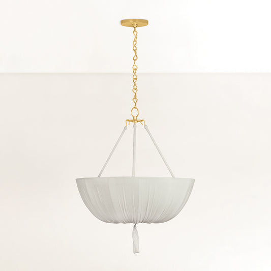Hudson Valley Carolina 22" 3-Light Pendant in Aged Brass, alternate view 1