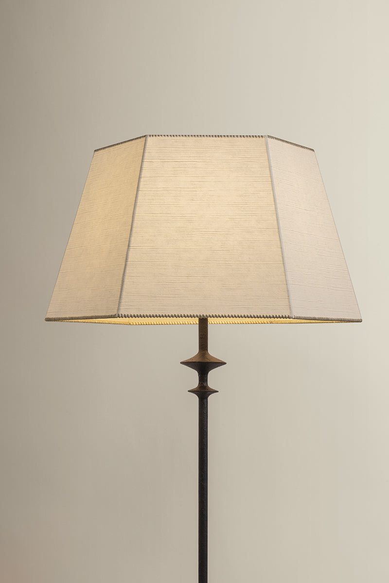 Hudson Valley Celmins Floor Lamp in Black Iron, room setting 4
