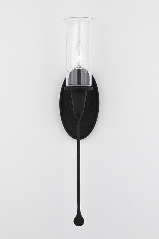 Hudson Valley Chisel Wall Sconce Black 4"W x 21.25"H