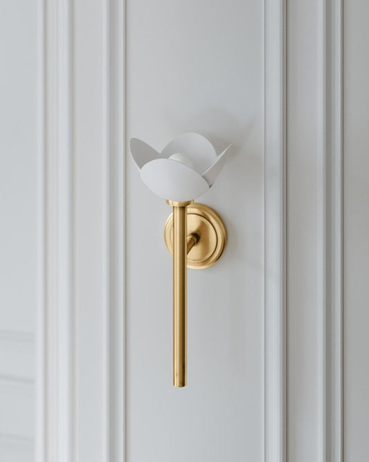 Hudson Valley Dawson Wall Sconce Gold 7.25"W x 16.75"H