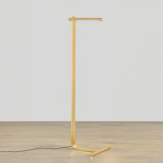 Hudson Valley Deptford Floor Lamp in Aged Brass, alternate view 1