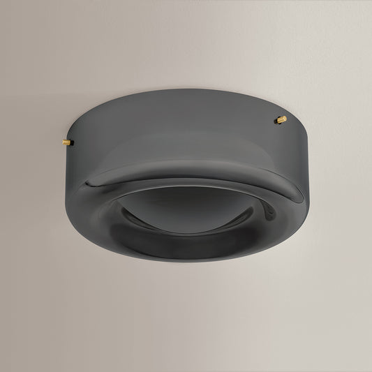 Hudson Valley Eldred Flush Mount in Aged Brass, alternate view 1
