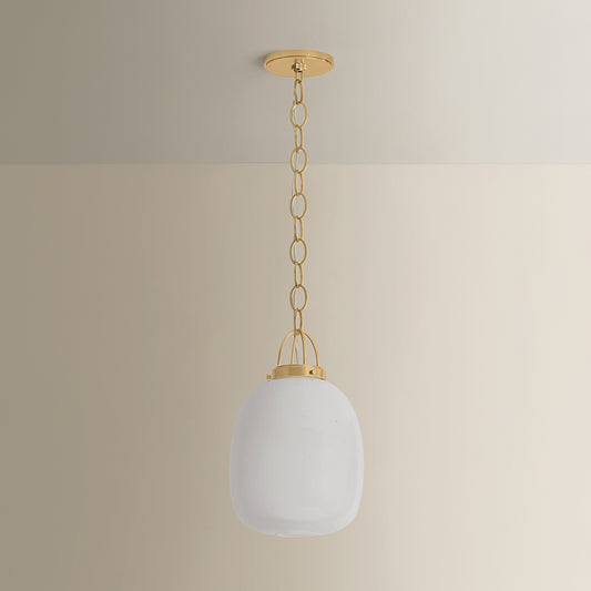 Hudson Valley Enosburg 11" Pendant in Aged Brass, alternate view 1
