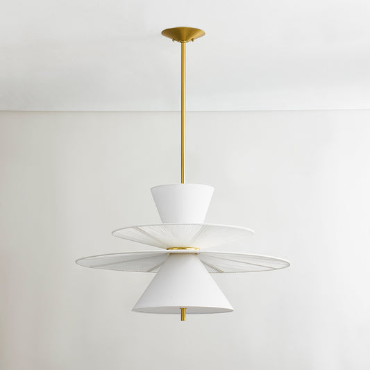 Hudson Valley Esperance 2-Light Pendant in Aged Brass, alternate view 1