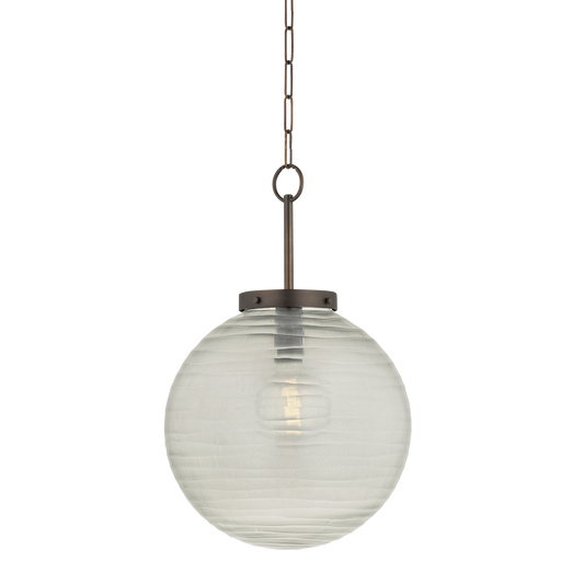 Hudson Valley Falls Mills 16" Pendant Distressed Bronze