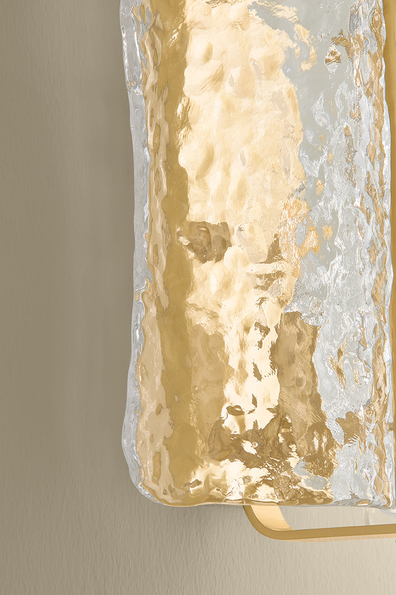 Hudson Valley Fosterdale 2-Light Wall Sconce in Aged Brass, room setting 6