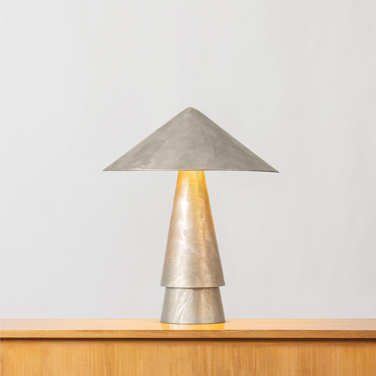 Hudson Valley Foxton Table Lamp in Warm Silver Leaf, alternate view 1