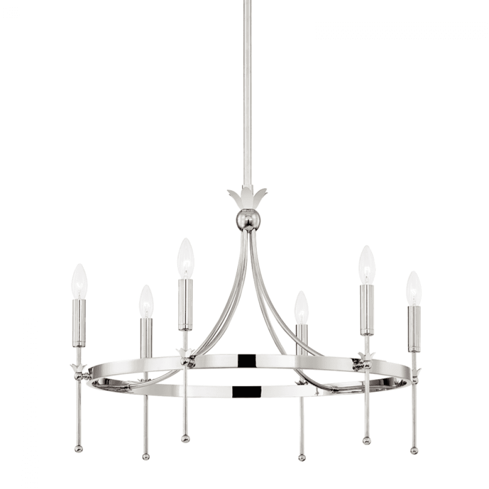 Hudson Valley Gates Chandelier Nickel