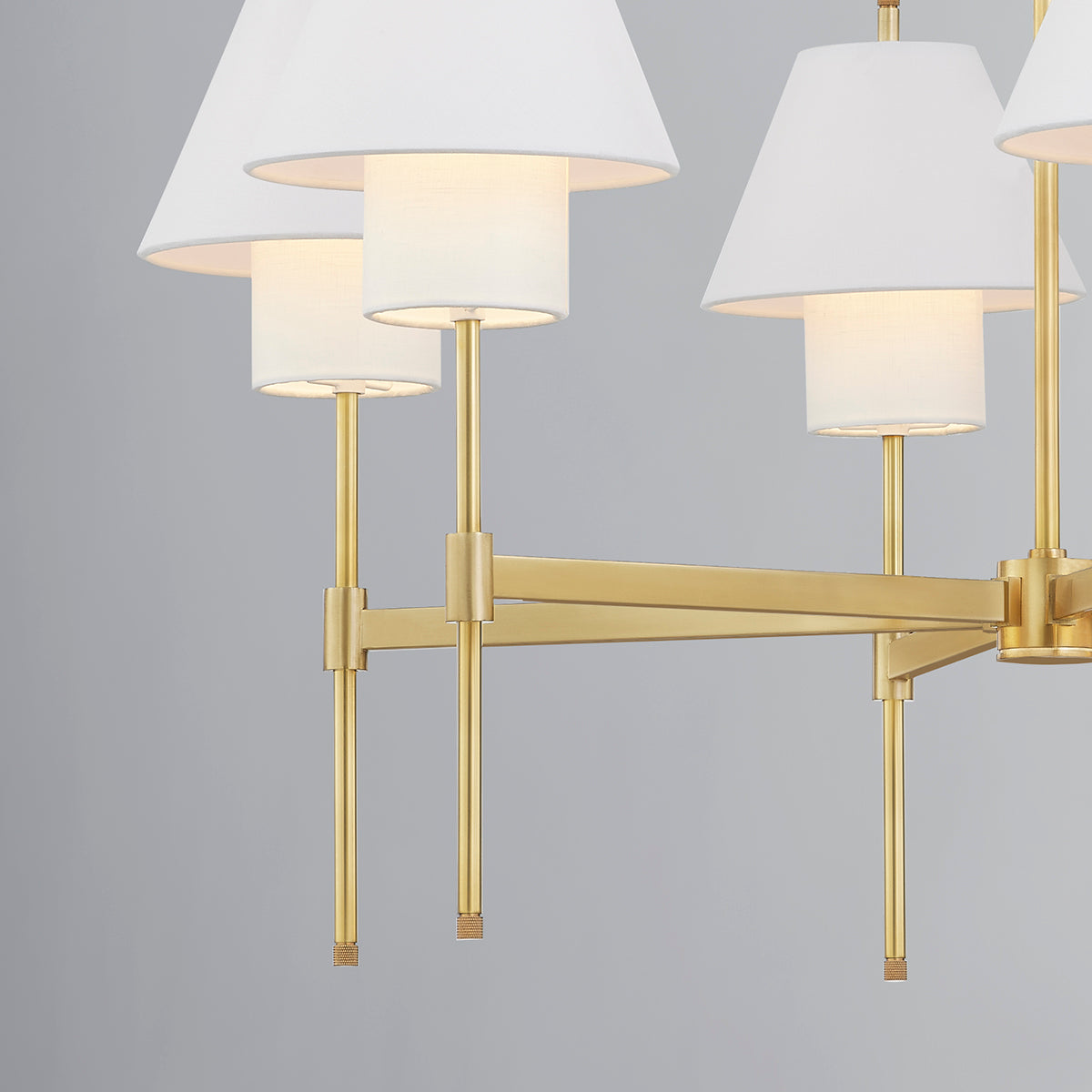Hudson Valley Glenmoore 6-Light Chandelier in Aged Brass, alternate view 4