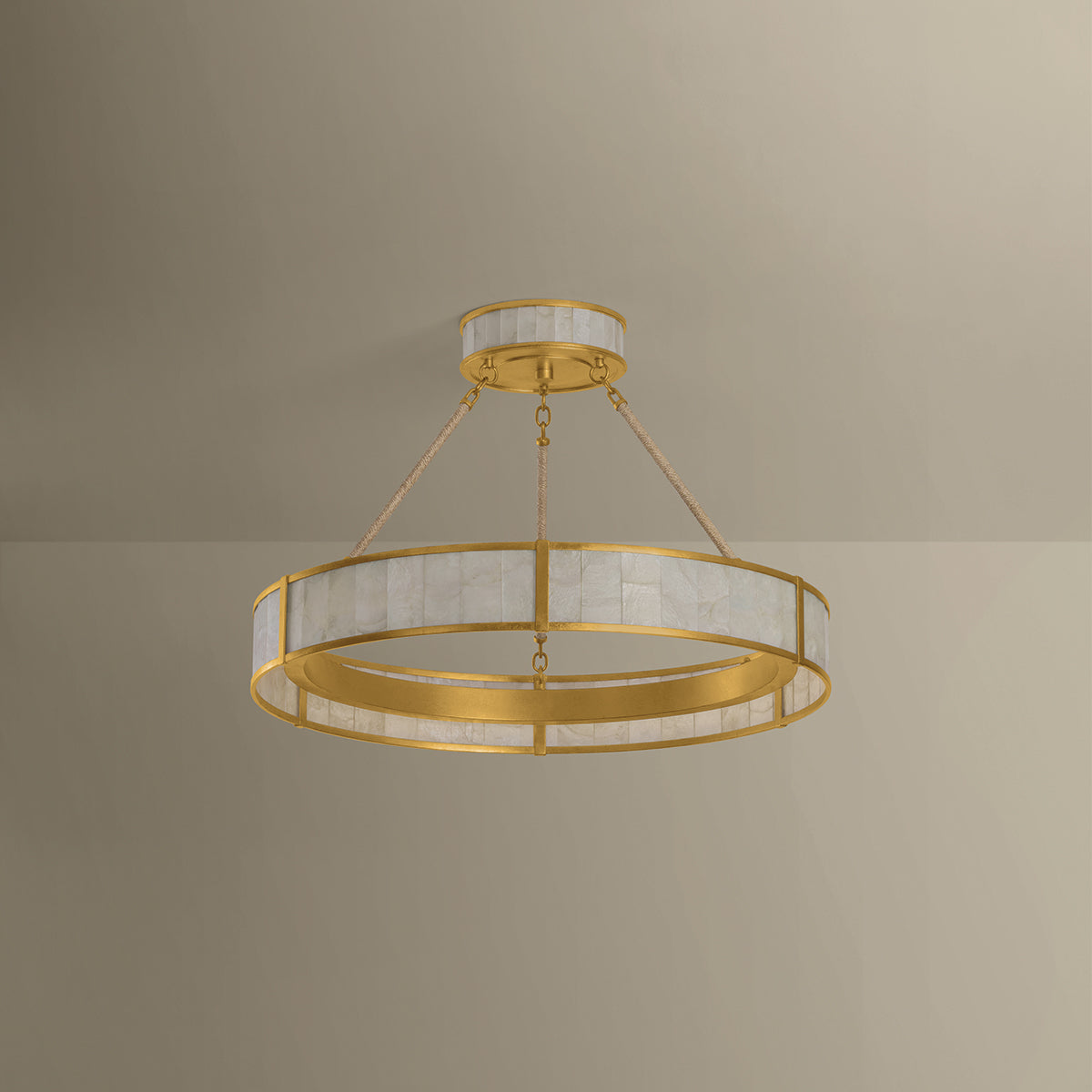 Hudson Valley Halcott 30" Chandelier in Vintage Gold Leaf, alternate view 1