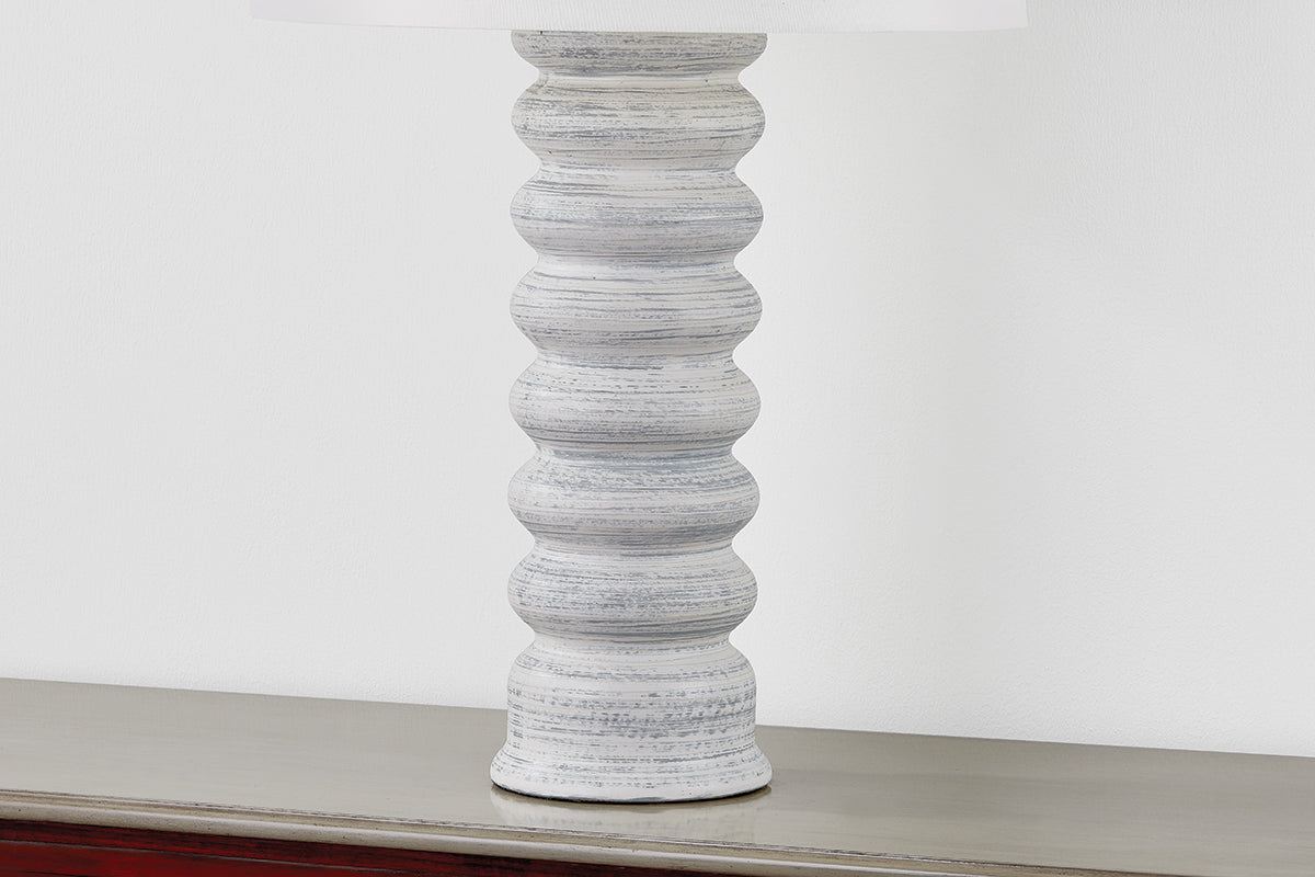 Hudson Valley Harwinton Table Lamp in Aged Brass, room setting 2