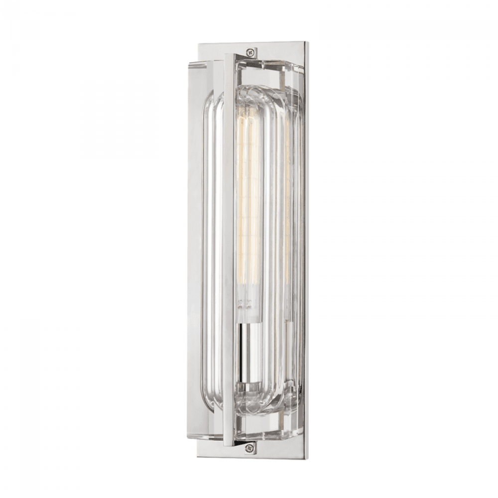 Hudson Valley Hawkins Wall Sconce Polished Nickel