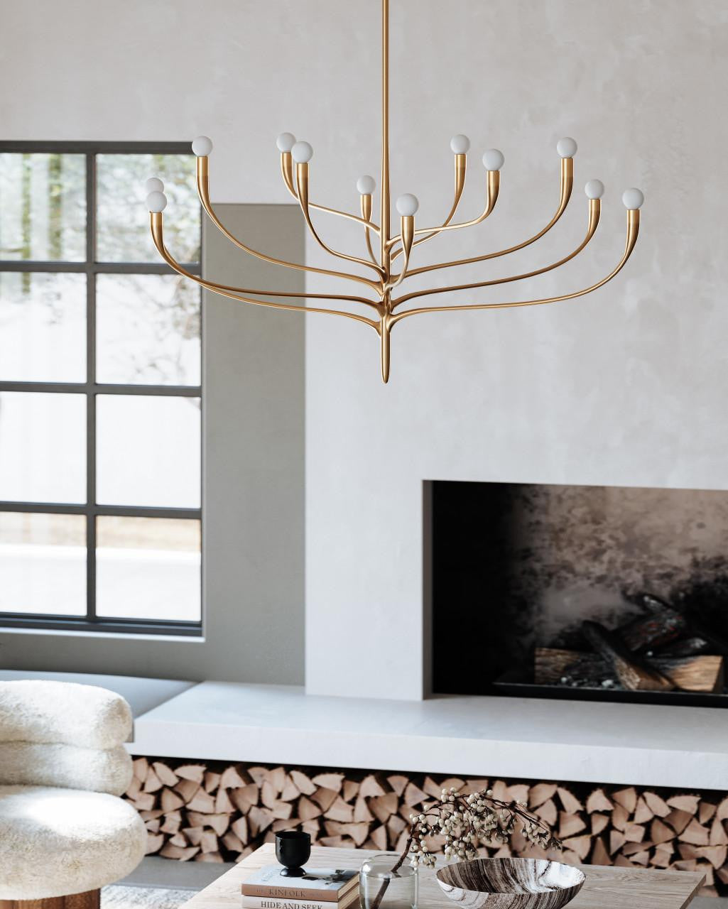Hudson Valley Labra Chandelier Gold 52.25"W x 26.5"H
