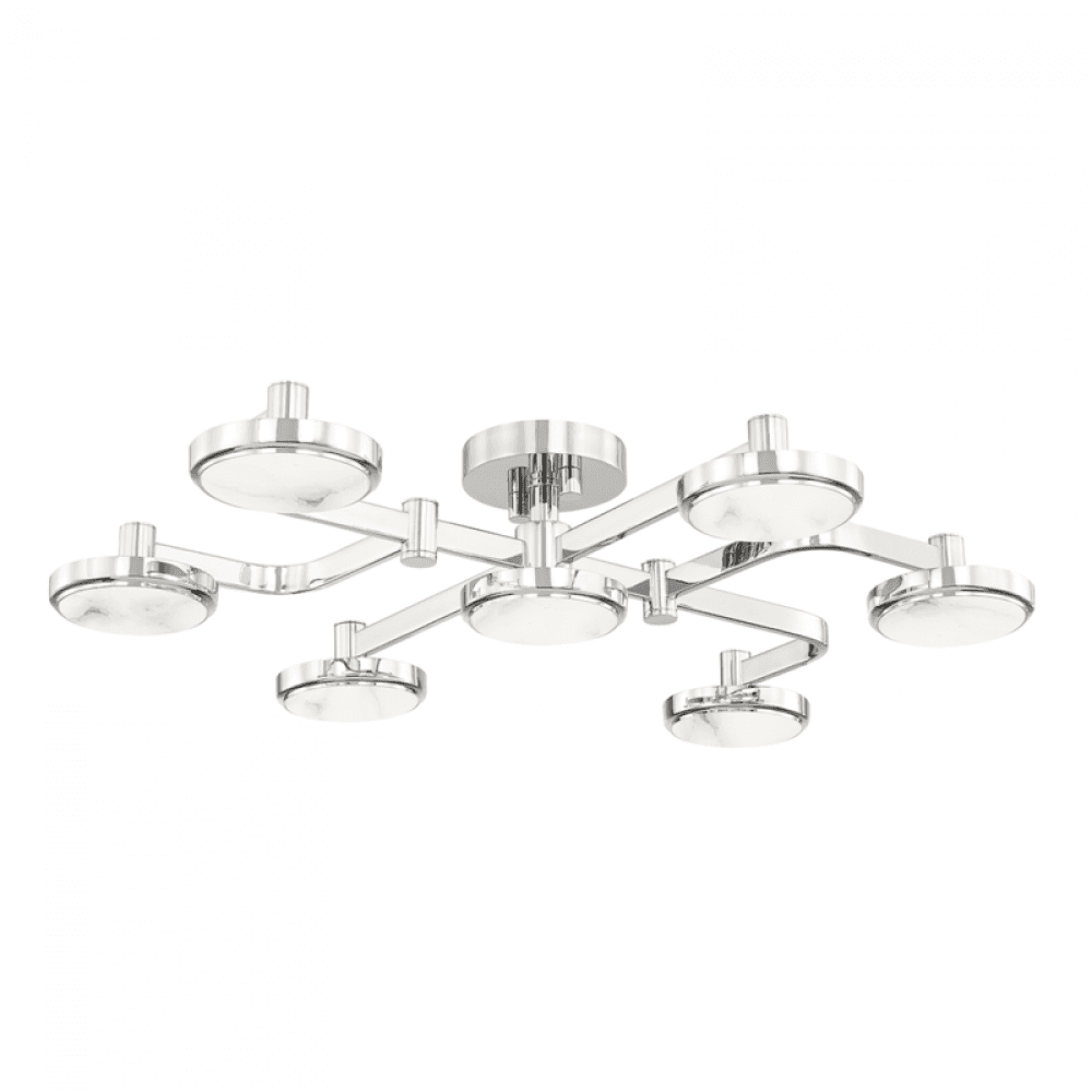 Hudson Valley Meander Chandelier Nickel