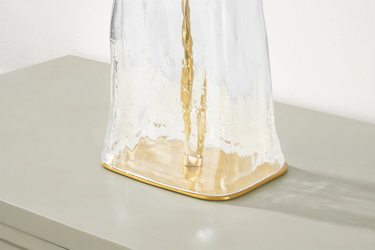 Hudson Valley Midura Table Lamp in Aged Brass, room setting 1