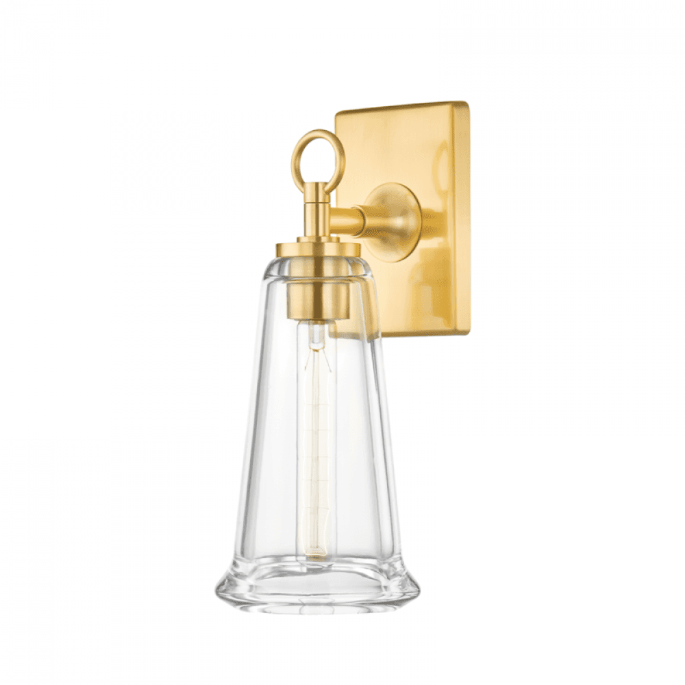 Hudson Valley Newfield Wall Sconce Aged Brass