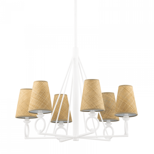 Hudson Valley Pendelton Chandelier White Plaster