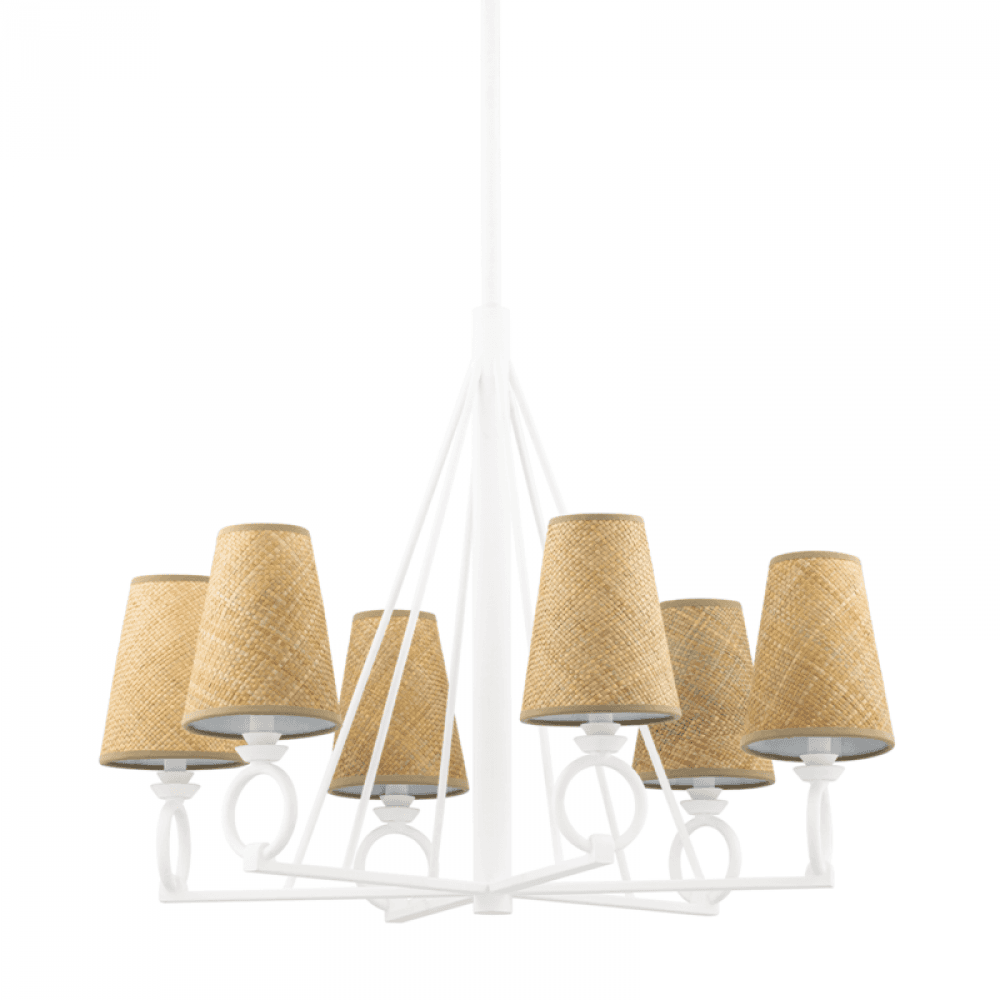 Hudson Valley Pendelton Chandelier White Plaster