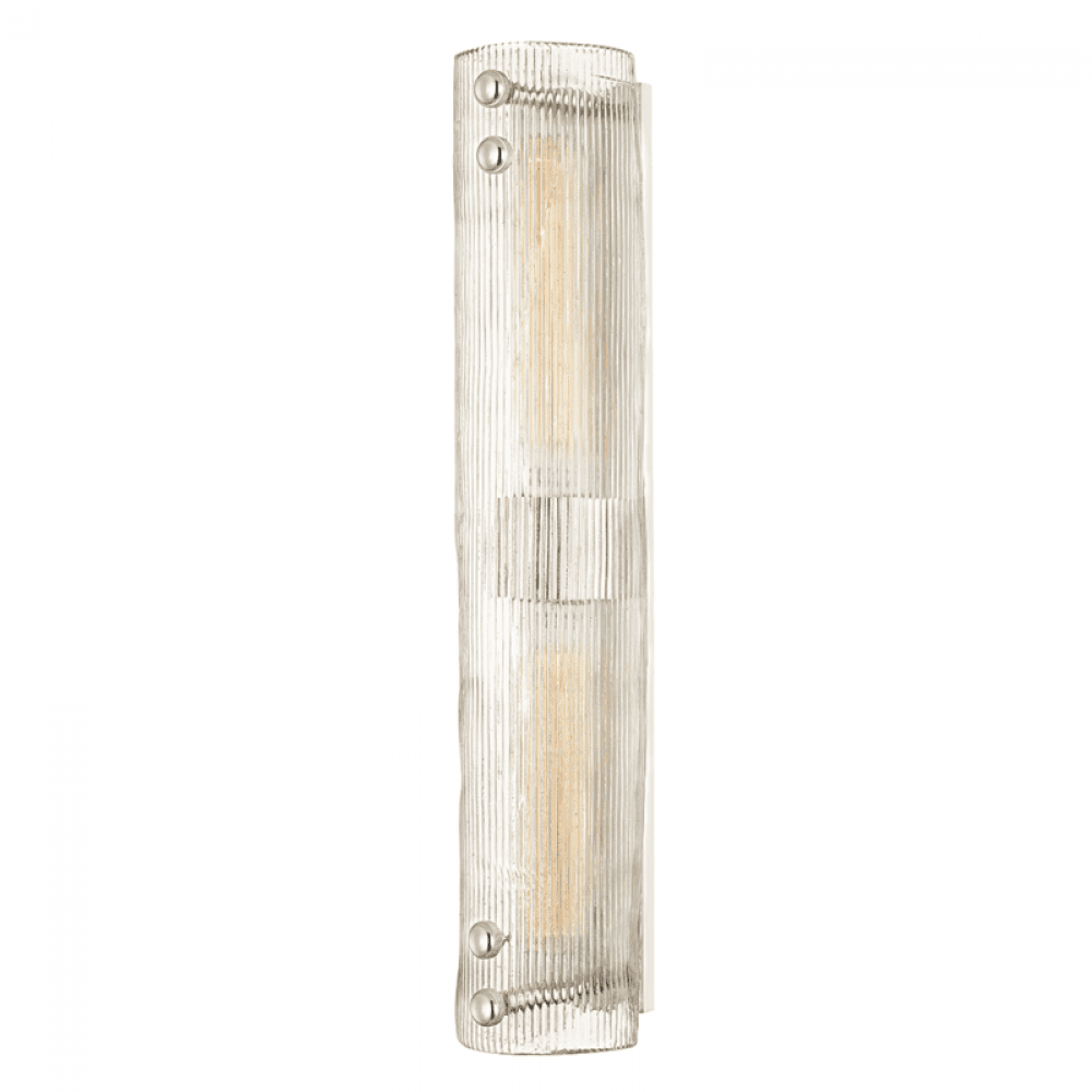 Hudson Valley Prospect Park Wall Sconce Polished Nickel