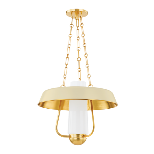 Hudson Valley Provincetown Lantern Aged Brass/Soft Sand