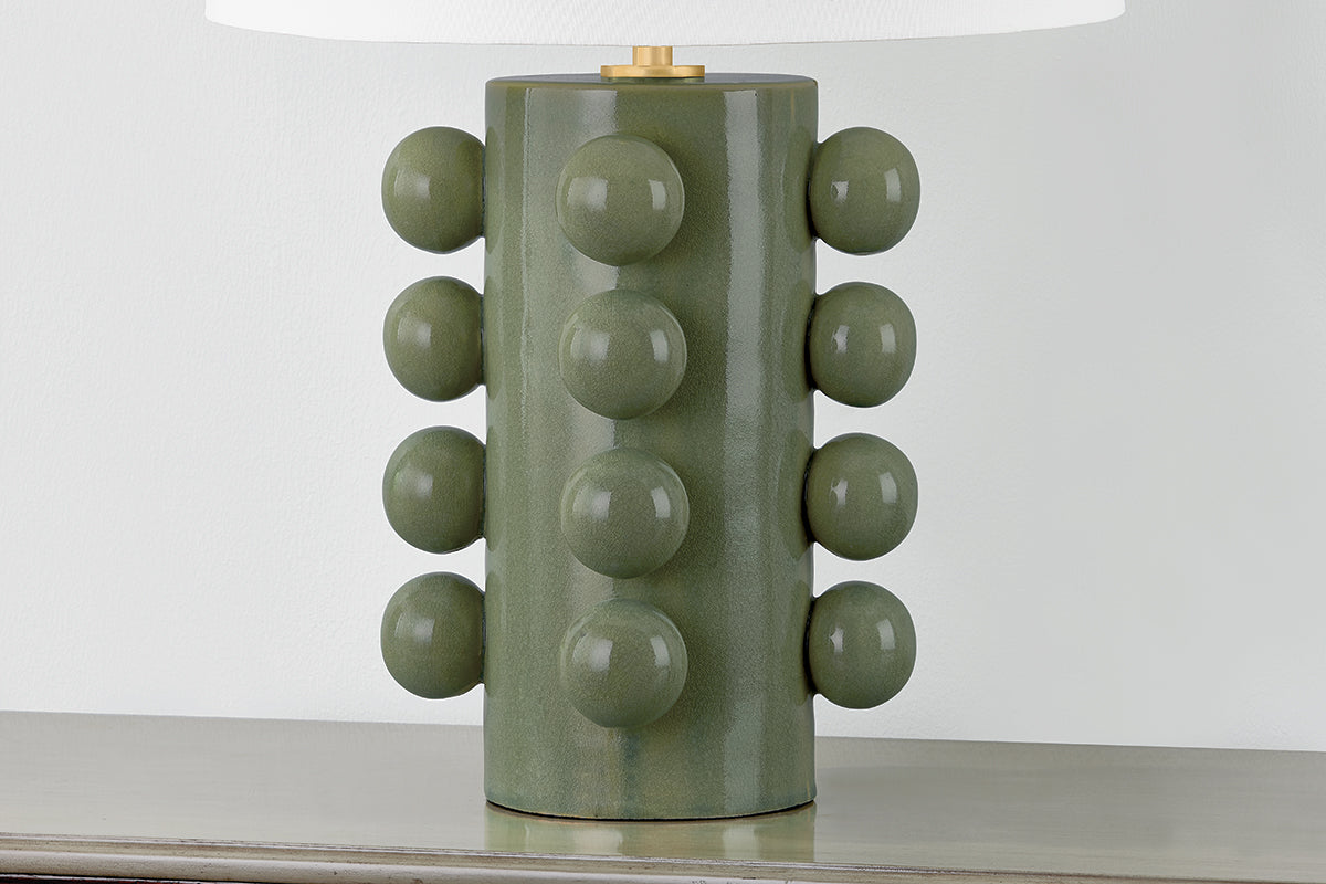 Hudson Valley Roselle Table Lamp Aged Brass detail view 4