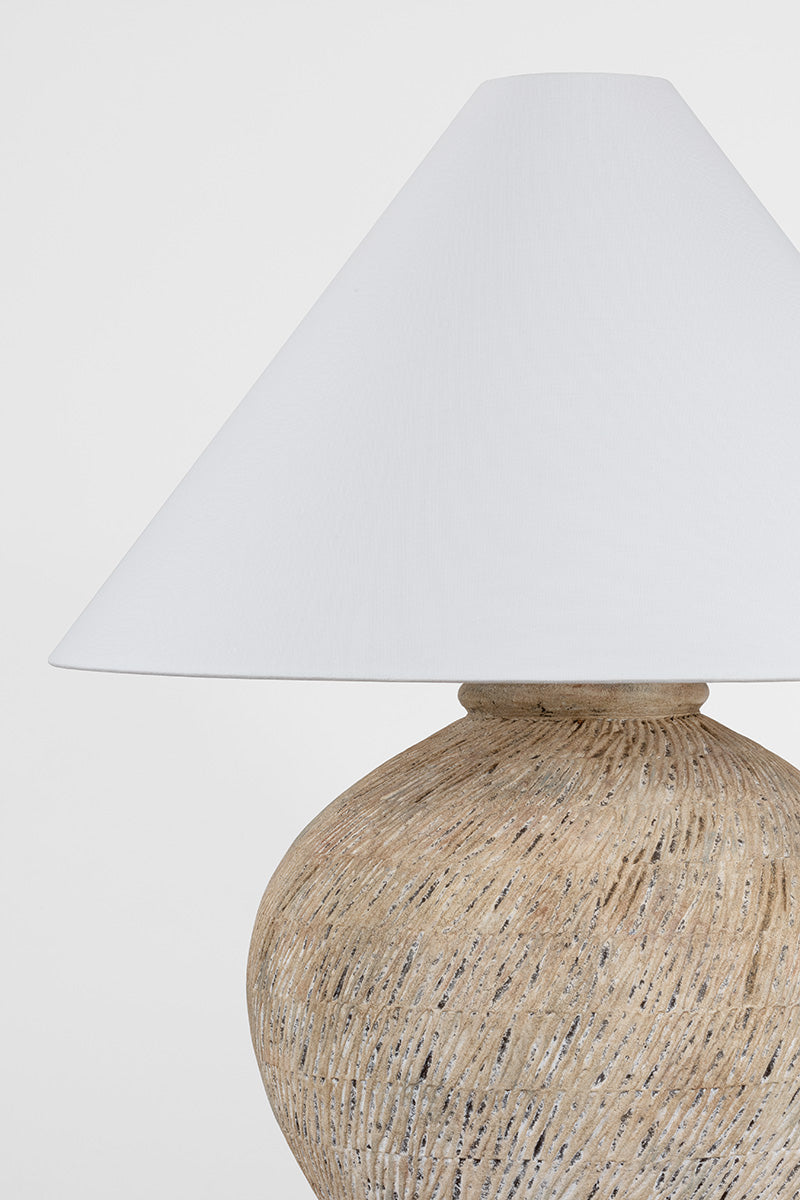 Hudson Valley Rumbrook Table Lamp in Aged Brass / Ceramic Ancient Texture, room setting 3