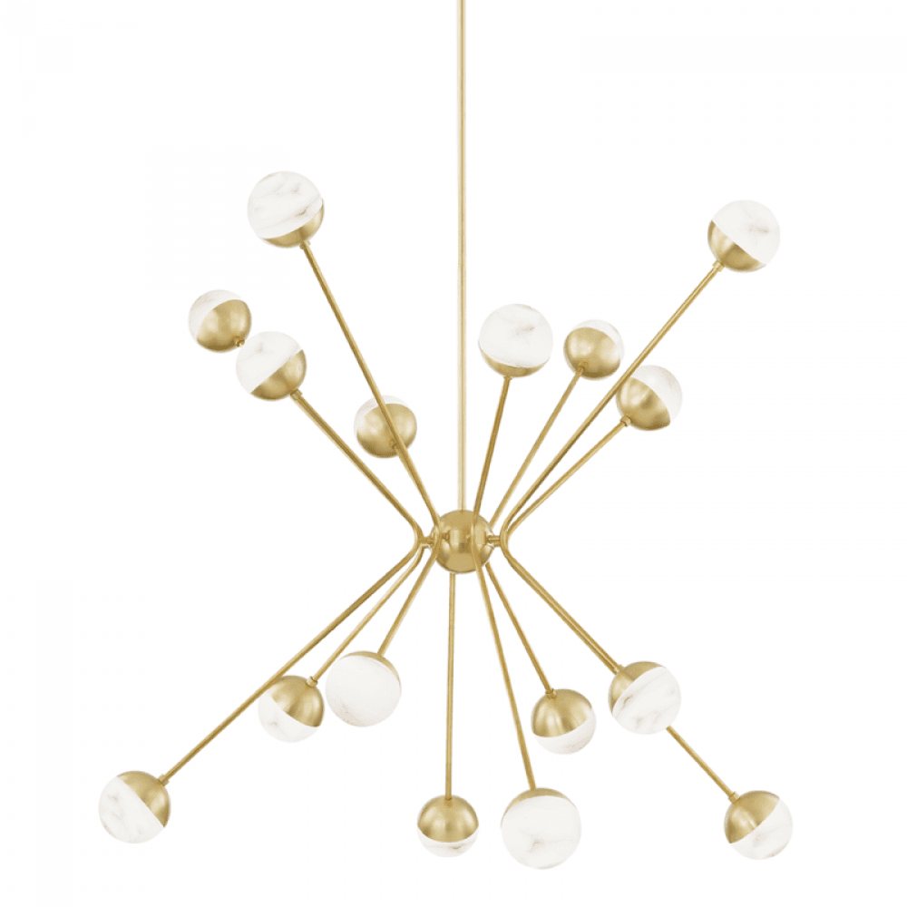 Hudson Valley Saratoga Chandelier Brass
