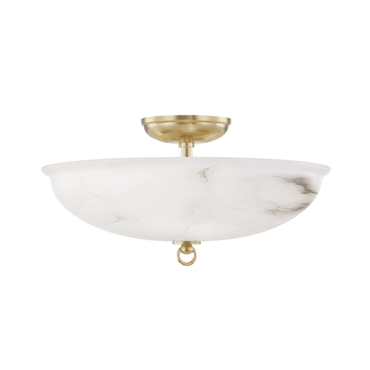 Hudson Valley Somerset Semi-Flush Mount Distressed Bronze