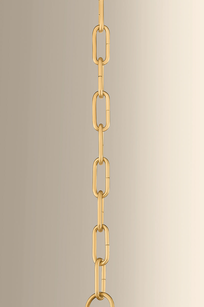 Hudson Valley Southfields 10.25" Pendant in Aged Brass, room setting 4