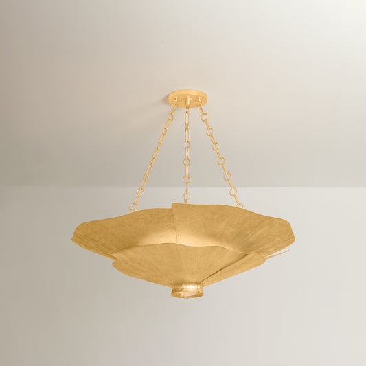 Hudson Valley Spring Valley 5-Light Chandelier in Vintage Gold Leaf, alternate view 1