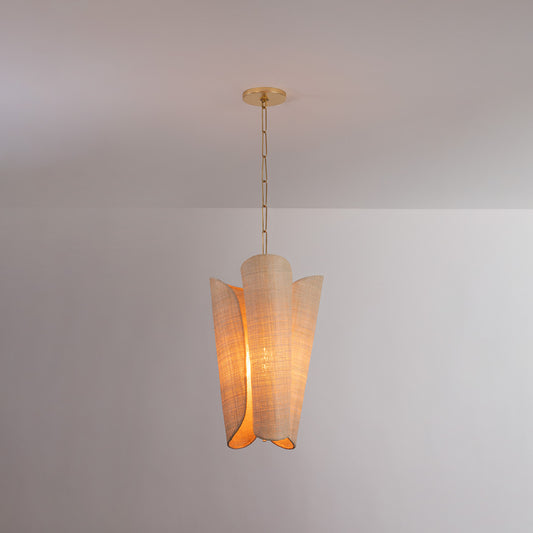 Hudson Valley Springhill 3-Light Pendant in Gold Leaf, alternate view 1