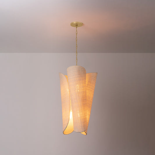 Hudson Valley Springhill 6-Light Pendant in Gold Leaf, alternate view 1