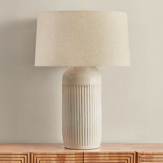 Hudson Valley Stevens Point Table Lamp in Aged Brass, alternate view 1