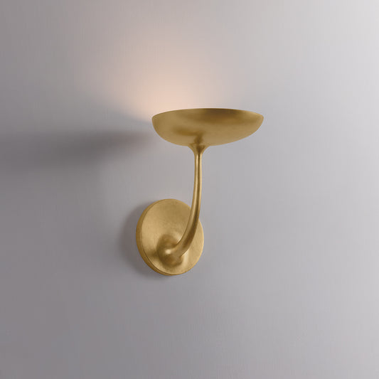 Hudson Valley Taormina Wall Sconce in Vintage Gold Leaf, alternate view 1