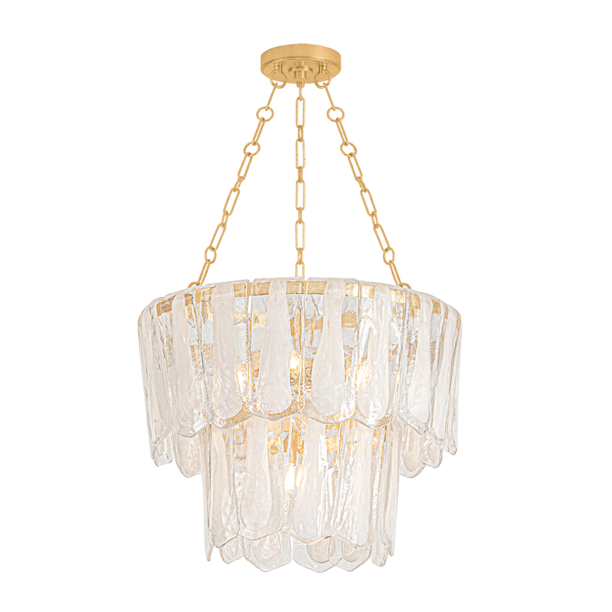 Hudson Valley Tappan 5-Light Chandelier Vintage Gold Leaf