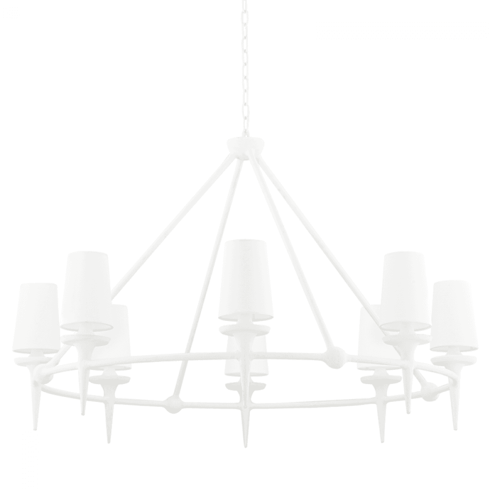 Hudson Valley Torch Chandelier White