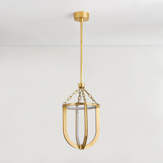 Hudson Valley Tournu 11.5" Lantern in Aged Brass, alternate view 1