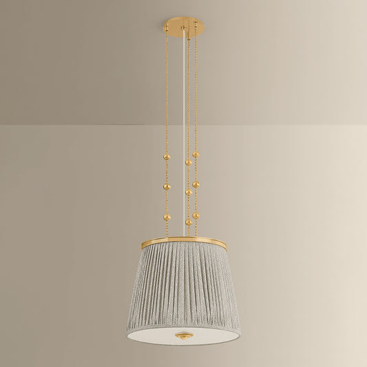 Hudson Valley Valeria Pendant in Aged Brass, alternate view 1